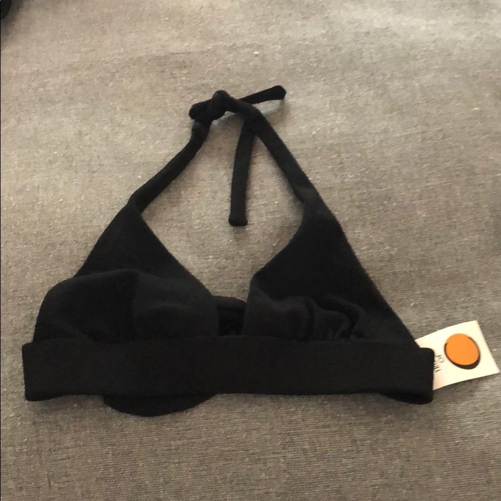 NWT Tropic of C Black Bikini Top